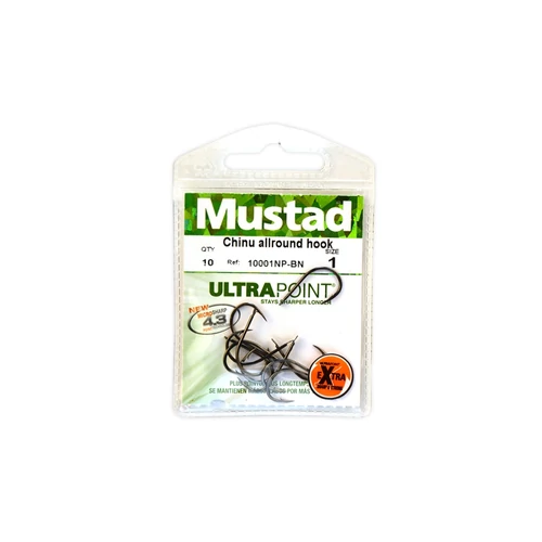 Mustad Chinu Allround Hook 1/0 10db/csomag