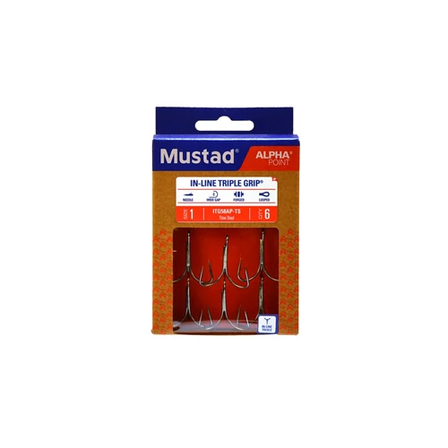 Mustad In-Line Triplegrip® Titan Steel 2 6db/cs