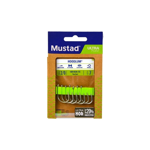 Mustad Hoodlum® Titan Steel 8/0 5db/cs