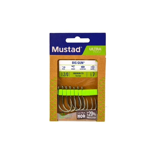 Mustad Biggun® Titan Steel 6/0 5db/cs