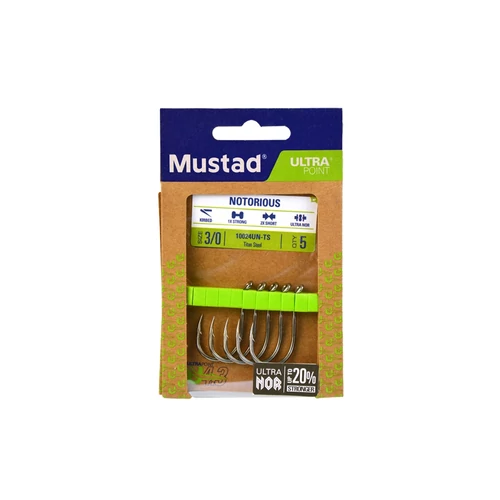 Mustad Notorious Titan Steel 1 8db/cs