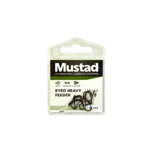 Mustad Ultra Np Eyed Heavy Feeder Eyed Barbed 10 10db/csomag