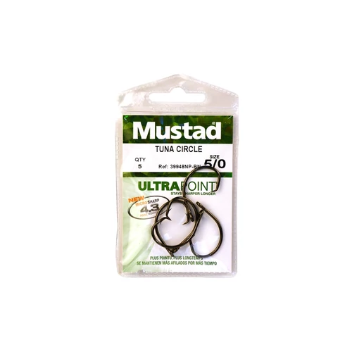 Mustad Tuna Circle Hooks 6/0 5db/csomag