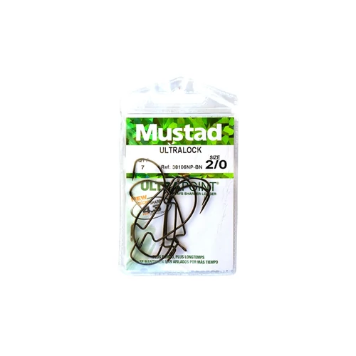 Mustad Light Wire Soft Plastic Hook 4/0 5db/csomag