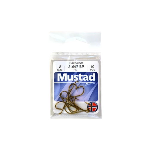 Mustad Best Kirby Hooks 1 Bronze 10Pcs/Bag