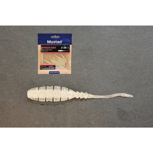 Mustad Aji Winged Bait 2 Clear Luminous Silverglitter 12db/csomag