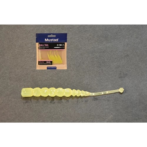 Mustad Aji Ball Tail 2 Clear Luminous Silverglitter 12db/csomag