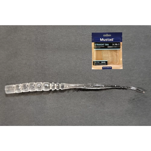 Mustad Aji Straight Tail 3 Clear Chartreuse 12db/csomag