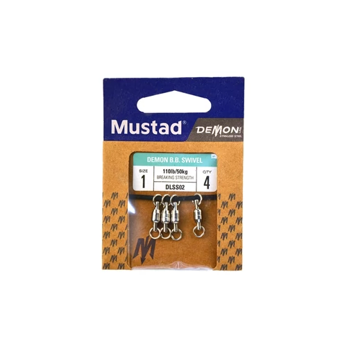 Mustad Ss Ball Bearing Swivel 1 4db/csomag