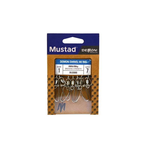 Mustad Ss Rolling W/ Insurance Snap 4 10db/csomag