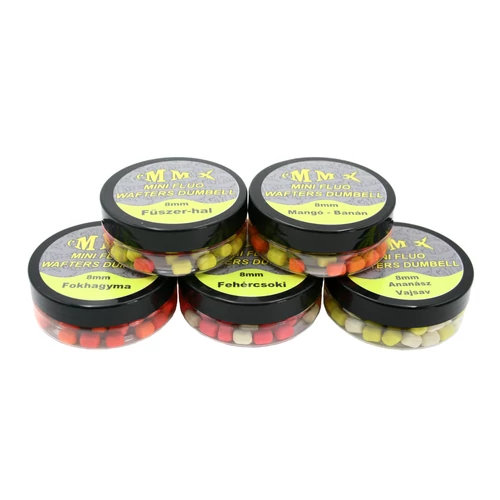 MMX Mini Fluo Wafter Dumbell 7mm Fehér csoki