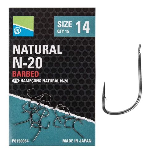 Preston Natural N-20 horog 14-es méret