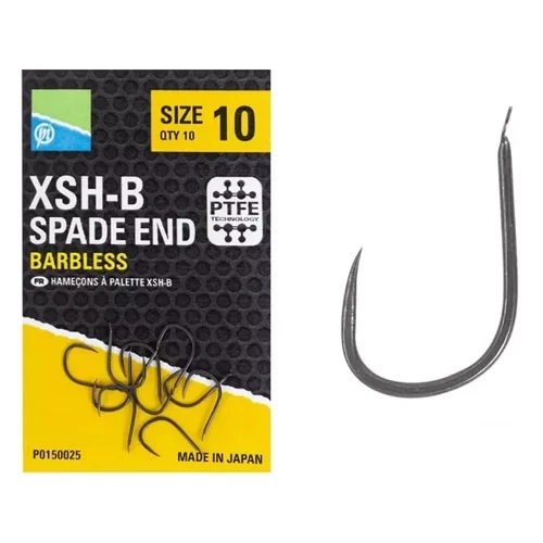 Preston XSH-B 14 lapkás, szakáll nélküli horog