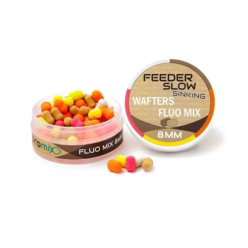 Promix Feeder Slow Sinking Wafters Fluo Mix 8mm