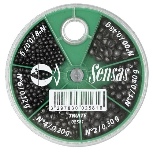 Sensas Sörét ólom szett Standard (méret 8-6-4-2-1-00)