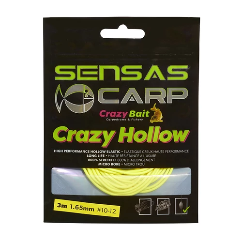Sensas Csőgumi crazy hollow soft 800 3m 1,65 mm