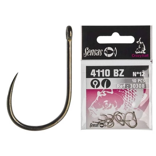Sensas Crazy Bait 4110 Barbless Eyed 12 (10db)