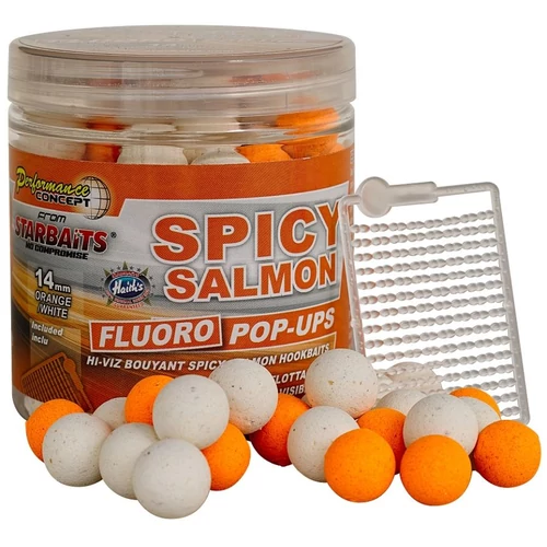 Starbaits Spicy Salmon FLUO pop up 80g 14mm
