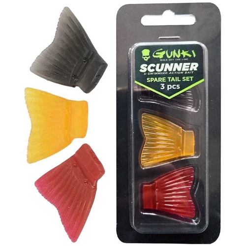 Gunki Tartalék farok rész Scunner 17,5cm 3db