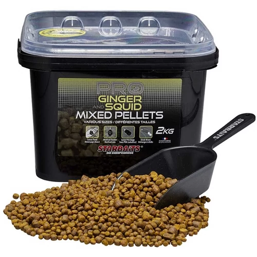 Starbaits Pellet Mixed Pro Ginger Squid 2kg