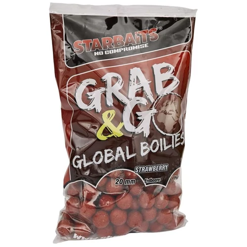 Starbaits Grab & Go Global boilies STRAWBERRY JAM (eper)20mm 1kg bojli