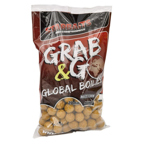 Starbaits Grab & Go Global boilies SWEET CORN (édes kukorica)20mm 1kg bojli