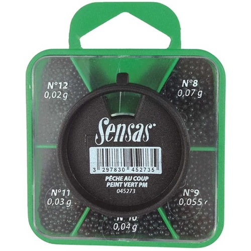 Sensas Sörét ólom szett Green 5 Sizes 12-8
