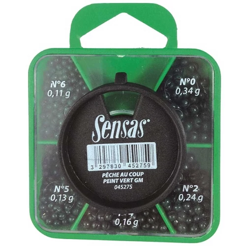 Sensas Sörét ólom szett Green 5 Sizes 7-2