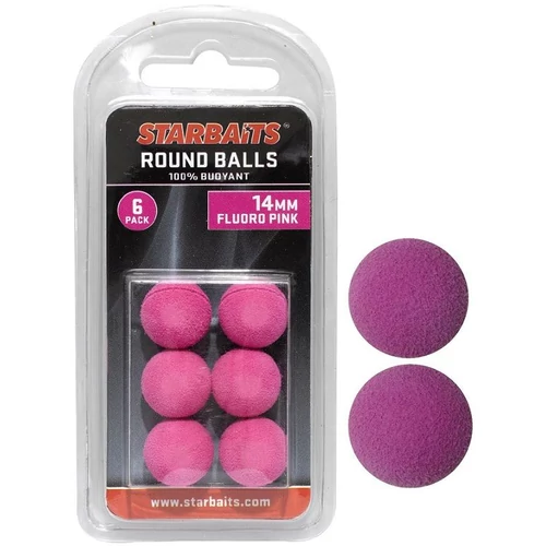 Starbaits Round Balls 14mm rózsaszín (lebegő golyó) 6db