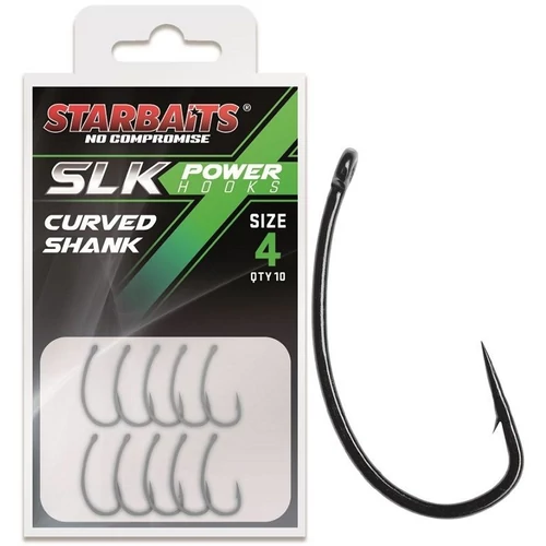Starbaits Horog Power Hook PTFE TEFLON Curved Shank 8 (10db)