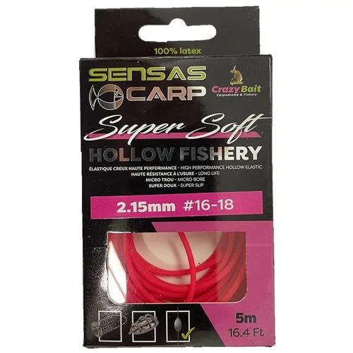 Sensas Csőgumi Hollow Fishery Super Soft 5m 2,15mm