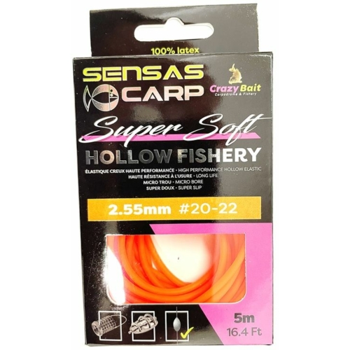 Sensas Csőgumi Hollow Fishery Super Soft 5m 2,55mm