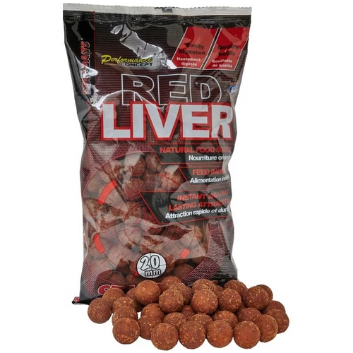 Starbaits Boilies Red Liver 800g 20mm
