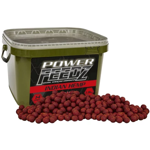 Starbaits Boilies Power Feedz Indian Hemp 1,8kg 14mm