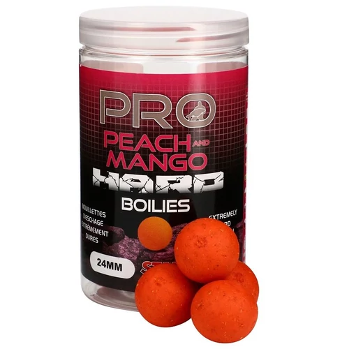 Starbaits Hard Boilies Pro Peach & Mango 200g 24mm