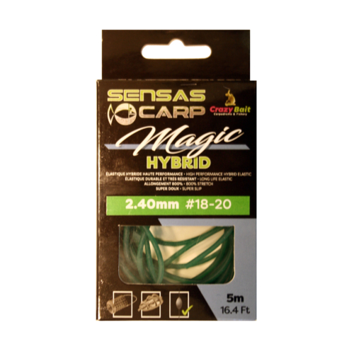 Sensas Magic Hybrid tömör hibrid gumi 2,4mm, 5m