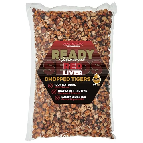 Starbaits Tigrismogyoró zúzott Chopped Ready Seeds Red Liver 1kg
