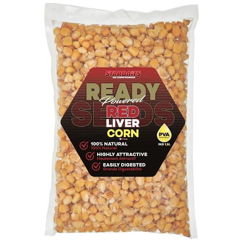 Starbaits Kukorica Ready Seeds Red Liver 1kg