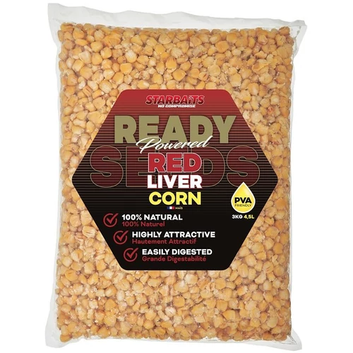 Starbaits Kukorica Ready Seeds Red Liver 3kg
