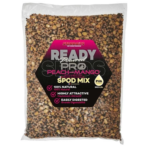 Starbaits Mag Mix Spod Ready Seeds Pro Peach Mango 3kg