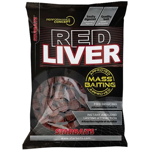 Starbaits Mass Baiting Boilies Red Liver 3kg 14mm