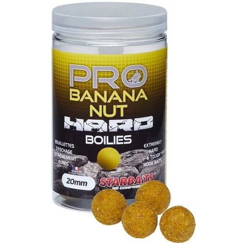 Starbaits Hard Boilies Pro Banana Nut 200g 20mm