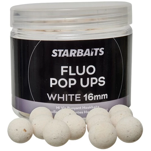 Starbaits Fluo Pop Ups White 16mm 70g