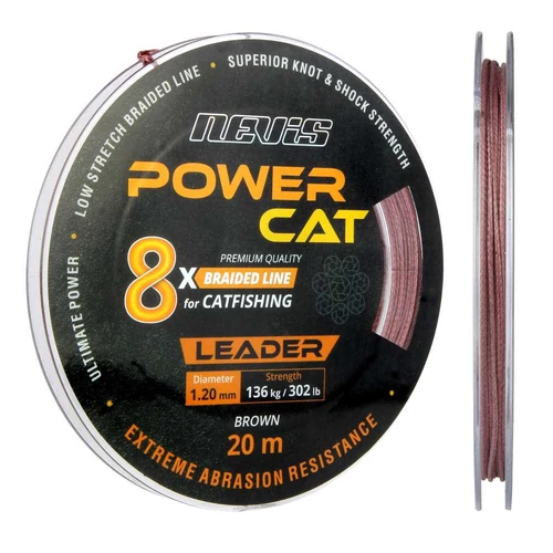 Nevis Powercat Braid Leader X8 20m 1.20mm