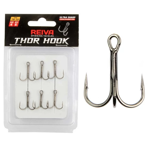 Reiva Treble Hook TR-19 6-os 6db/cs