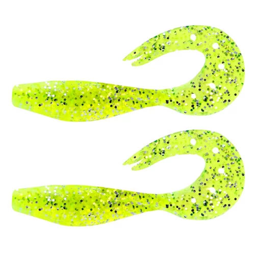 Nevis Twister Shad 14cm 2db/cs (Zöld flitter)