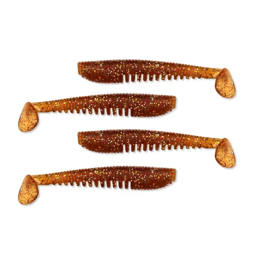 Impulse Shad 10cm 4db/cs barna-flitter
