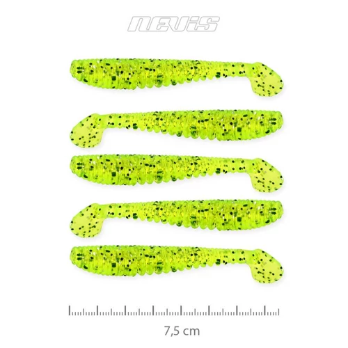 Nevis Impulse Shad 7.5cm 5db/cs (Poppy green)