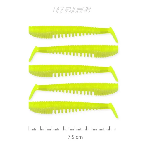 Nevis Impulse Shad 7.5cm 5db/cs (Flash Lemonade)