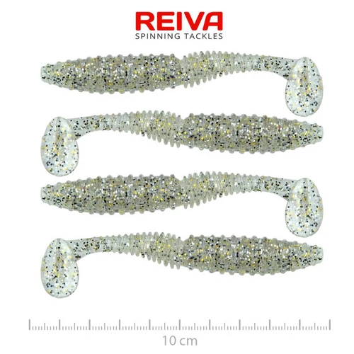 Reiva Zander Power Shad 10cm 4db/cs (Salt and Pepper)